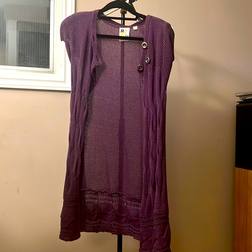 Roxy purple sweater dress